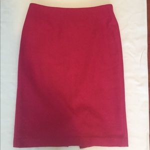 Talbots Wool Blend Pink Pencil Skirt
